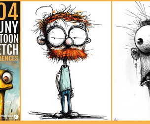 404 Funny Cartoon Sketch