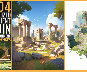 404 Stylized Ancient Ruin Environment