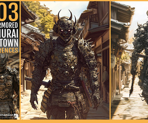 303 Oni Armored Samurai in Edo Town