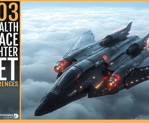 303 Stealth Space Fighter Jet