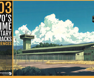 303 1970s Anime Military Barracks