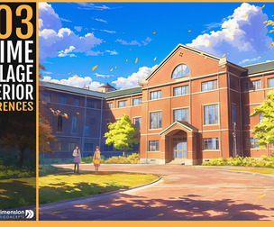 303 Anime college exterior