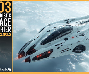 303 Futuristic Space Carrier