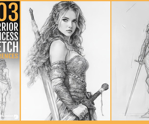 303 Warrior Princess sketch