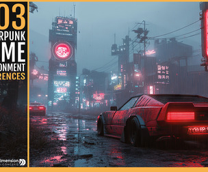 303 Cyberpunk Game environment