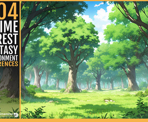 404 Anime Forest and Fantasy Environment