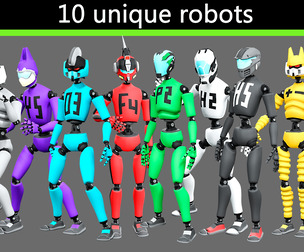 10 unique robots