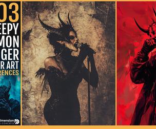 303 Creepy Demon Singer Cover Art