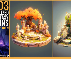303 Stylized Fantasy Ruins
