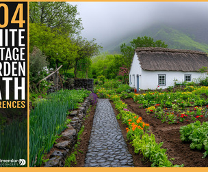 404 White Cottage with Garden Path