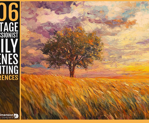 606 Vintage Expressionist Daily Scenes