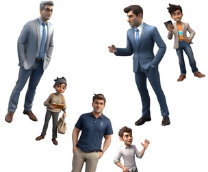 Business & Casual Character Model Collection
