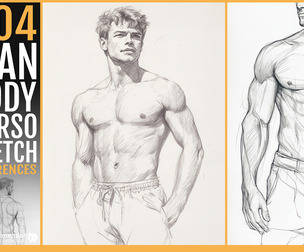 404 Man body Torso sketch