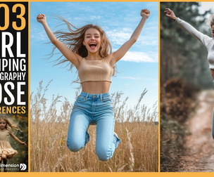 303 girl Jumping photography Pose
