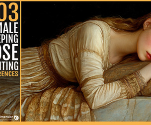 303 Female Sleeping Pose painting
