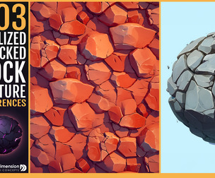 303 stylized Cracked Rock Texture