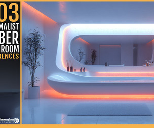 303 Minimalist Cyber Bathroom