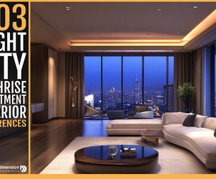 303 Night City Highrise Apartment interior