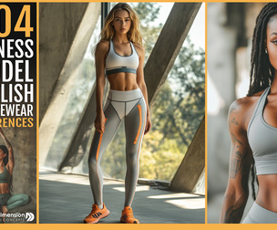 404 Fitness Model in Stylish Activewear