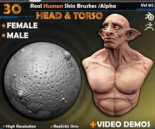 Real Human Skin Brushes /Alpha Vol 02