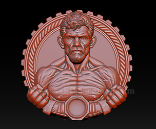 MMA and WWE Fighter Relief Model