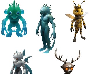 Fantastical Creature Figurines Collection