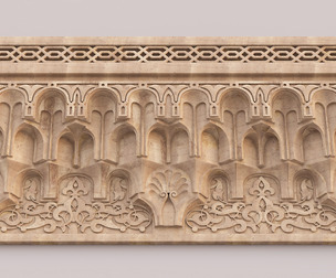 Classic Islamic Muqarnas Cornice 004