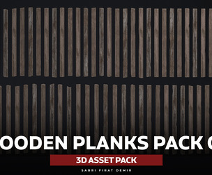Wooden Planks Pack 02 - High-Quality Wooden Plank Meshes