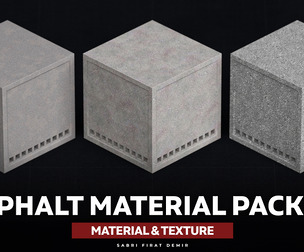 Asphalt Material Pack Vol 02 - High-Quality Asphalt PBR Materials