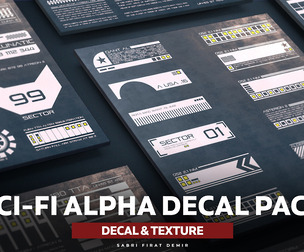 40 - Sci-Fi Alpha Decal Map Collection