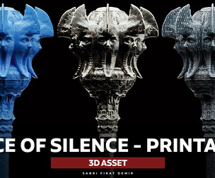 Mace of Silence - High-Quality 3D Base Mesh (For 3D Printing and Digital Sculpting)