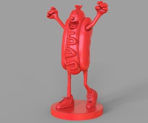 Excited Hot Dog
