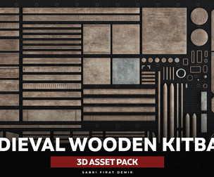 Medieval Wooden Kitbash Collection - High-Quality Modular 3D Model Pack