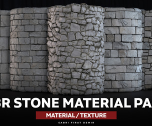 PBR Stone Material Pack - High-Quality Texture Pack for Realistic Visualizations