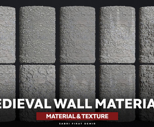 Medieval Wall Material Pack - High-Quality PBR Textures