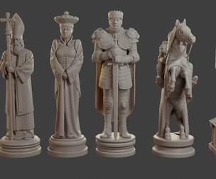 Medieval Crusader Chess Set MCCHS 1