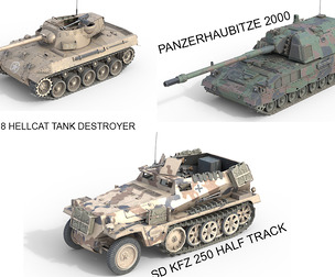 5 Military Vehicles Collection V25