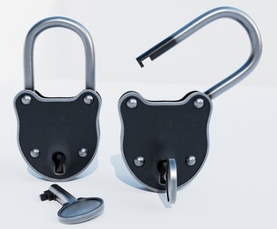 Lock dark aged
