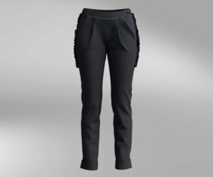 Black stretch jeans for women