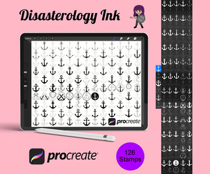 Anchors Set 1 Procreate Brush Stamps, 126 Anchors