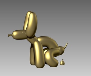 Pooping Balloon Dog
