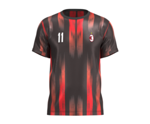 Soccer Red And Black Football Jersey Player-11 | Marvelous | Blender