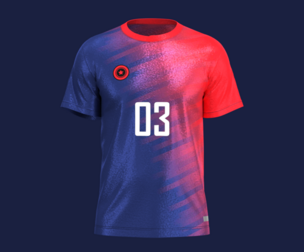 Soccer Red And Blue Jersey Player-03 | Marvelous | Blender