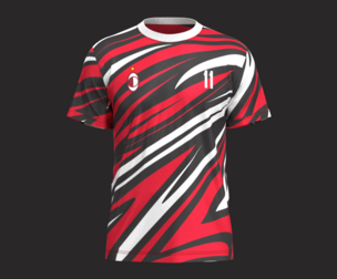 Soccer Red Print Jersey-11 V2 | Marvelous | Blender