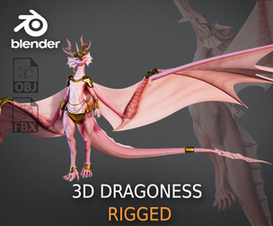 Dragoness 3D Model