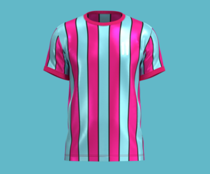 Soccer Red Stripe Jersey Player-11 | Marvelous | Blender