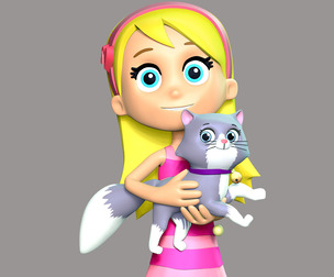 Katie And Cali Cat - PAW Patrol