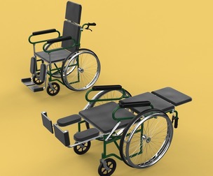 RECLINING RECLINE TILT LYING MANUAL FOLDING WHEELCHAIR MEDICAL