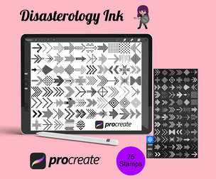 Arrow Icons Set 2 Procreate Brush Stamps, 75 Arrows