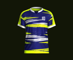 Mens Soccer Neon Color Jersey Player-10   | Marvelous | Blender